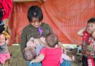 The 2-year-old boy has to do everything in the family to help his mother